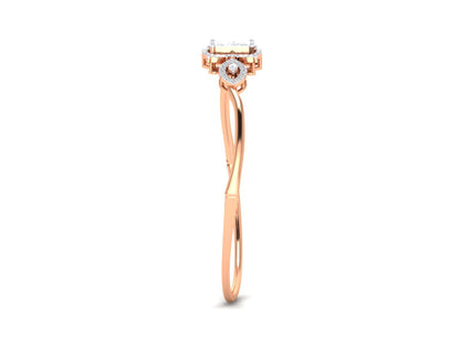 Marquise Accents Bracelet In Rose Gold - 0.90 Ct Princess Cut Diamond
