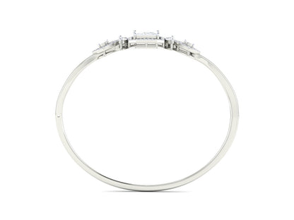 Marquise Accents Bracelet In Rose Gold - 0.90 Ct Princess Cut Diamond