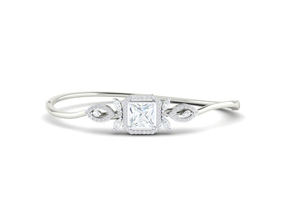 Marquise Accents Bracelet In Rose Gold - 0.90 Ct Princess Cut Diamond