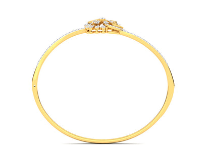 Floral Curve Diamond Bracelet - 1.2 Ct