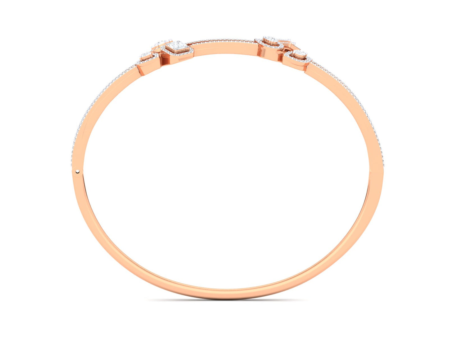 0.80 Ct - Glimmer Grove Gold and Diamond Bracelet