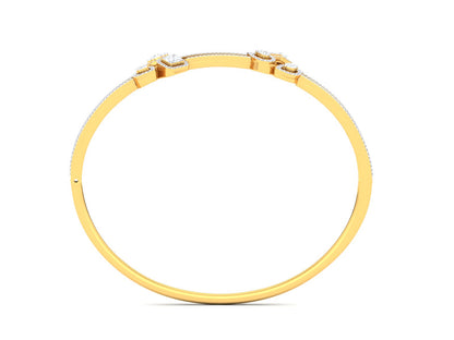 0.80 Ct - Glimmer Grove Gold and Diamond Bracelet