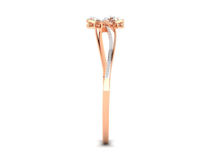 Petals of Light – 0.72 Ct Diamond Flower In Polished Gold Bracelet