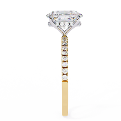 Timeless Oval-Cut Diamond Solitaire with Accents Ring In Gold - 1.44 Ct