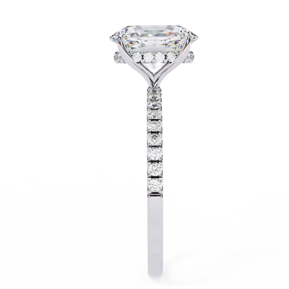 Timeless Oval-Cut Diamond Solitaire with Accents Ring In Gold - 1.44 Ct