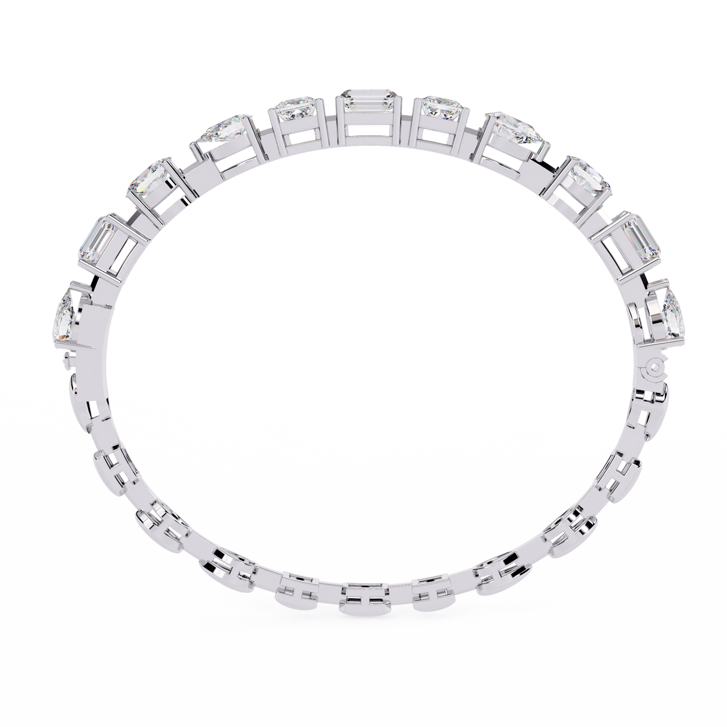 Multi-Shape Diamond Gold Tennis Bracelet - 13.84 Ct Mixed Cut Eternity Link