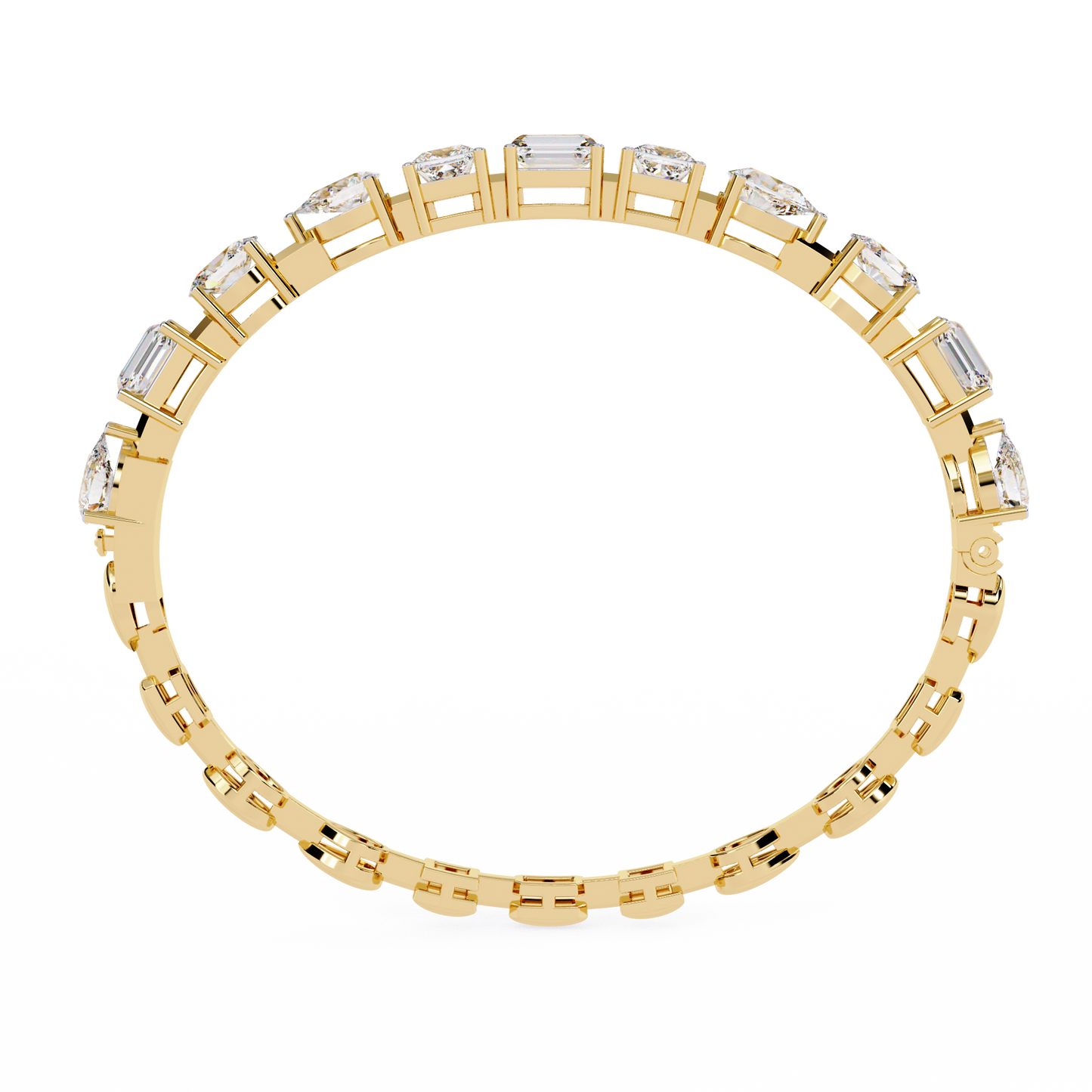 Multi-Shape Diamond Gold Tennis Bracelet - 13.84 Ct Mixed Cut Eternity Link