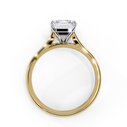 The "Forever Radiant" Solitaire Diamond Engagement Ring in Yellow Gold (2.94 CTW)