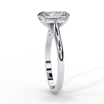 The "Forever Radiant" Solitaire Diamond Engagement Ring in Yellow Gold (2.94 CTW)