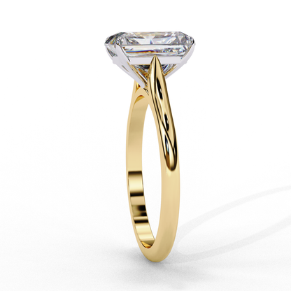 The "Forever Radiant" Solitaire Diamond Engagement Ring in Yellow Gold (2.94 CTW)