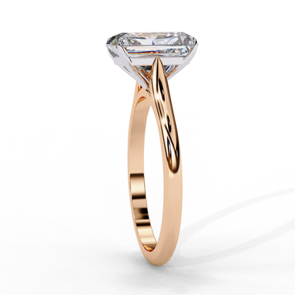 The "Forever Radiant" Solitaire Diamond Engagement Ring in Yellow Gold (2.94 CTW)