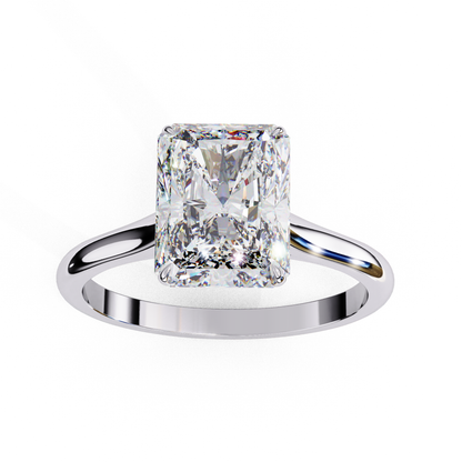 The "Forever Radiant" Solitaire Diamond Engagement Ring in Yellow Gold (2.94 CTW)