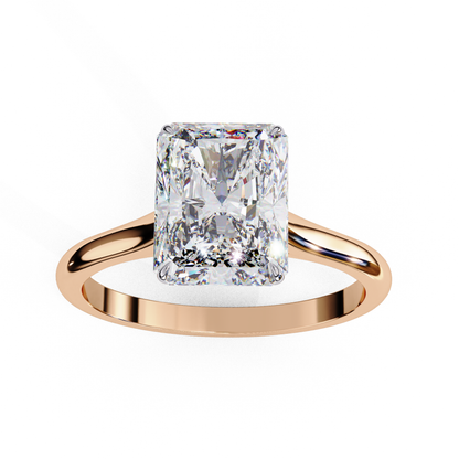 The "Forever Radiant" Solitaire Diamond Engagement Ring in Yellow Gold (2.94 CTW)