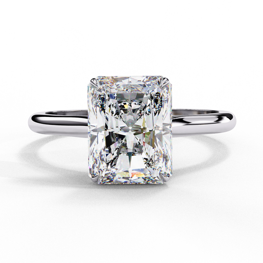 The "Forever Radiant" Solitaire Diamond Engagement Ring in Yellow Gold (2.94 CTW)