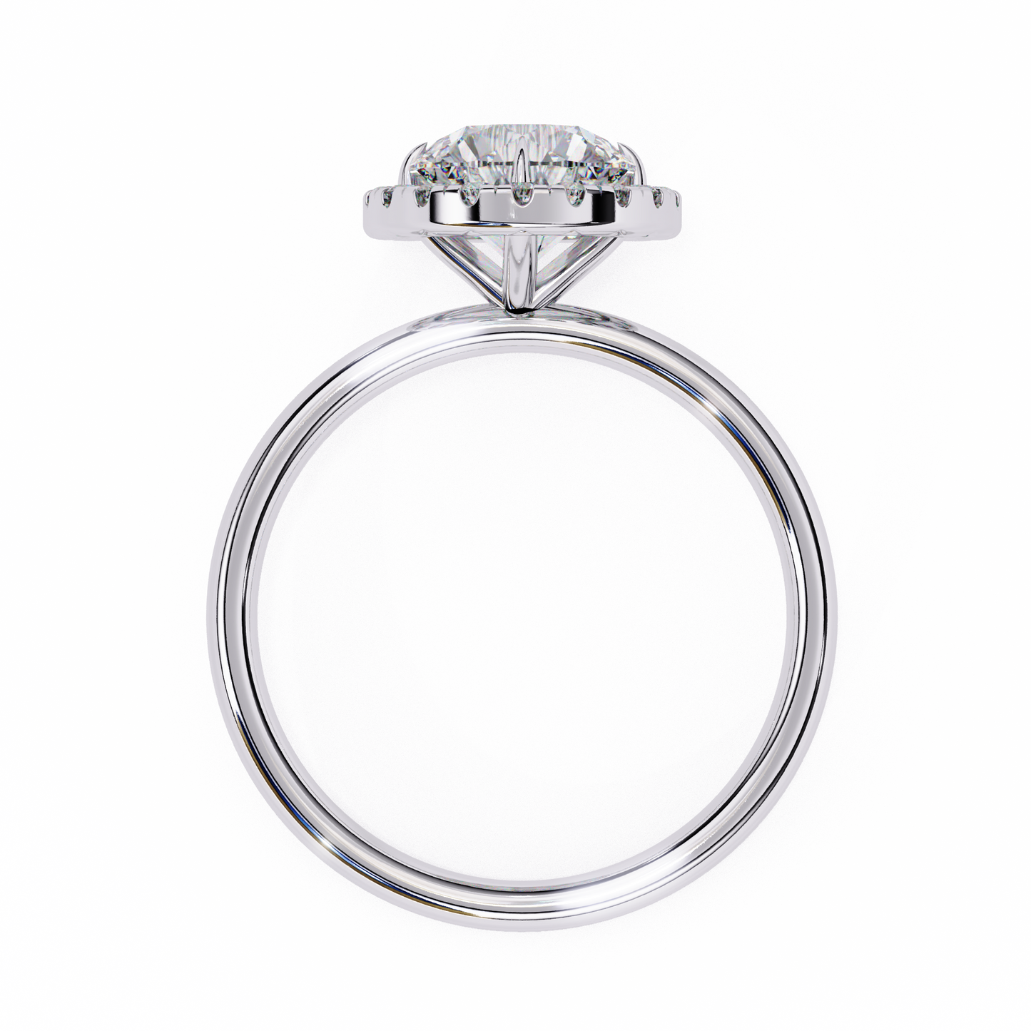 The "Aurelia Halo": (1.68 CTW) Round-Cut Diamond Ring In Solid Gold