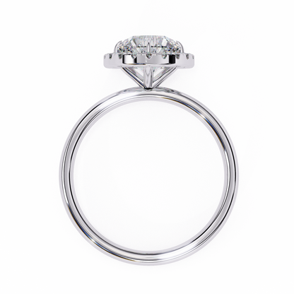 The "Aurelia Halo": (1.68 CTW) Round-Cut Diamond Ring In Solid Gold