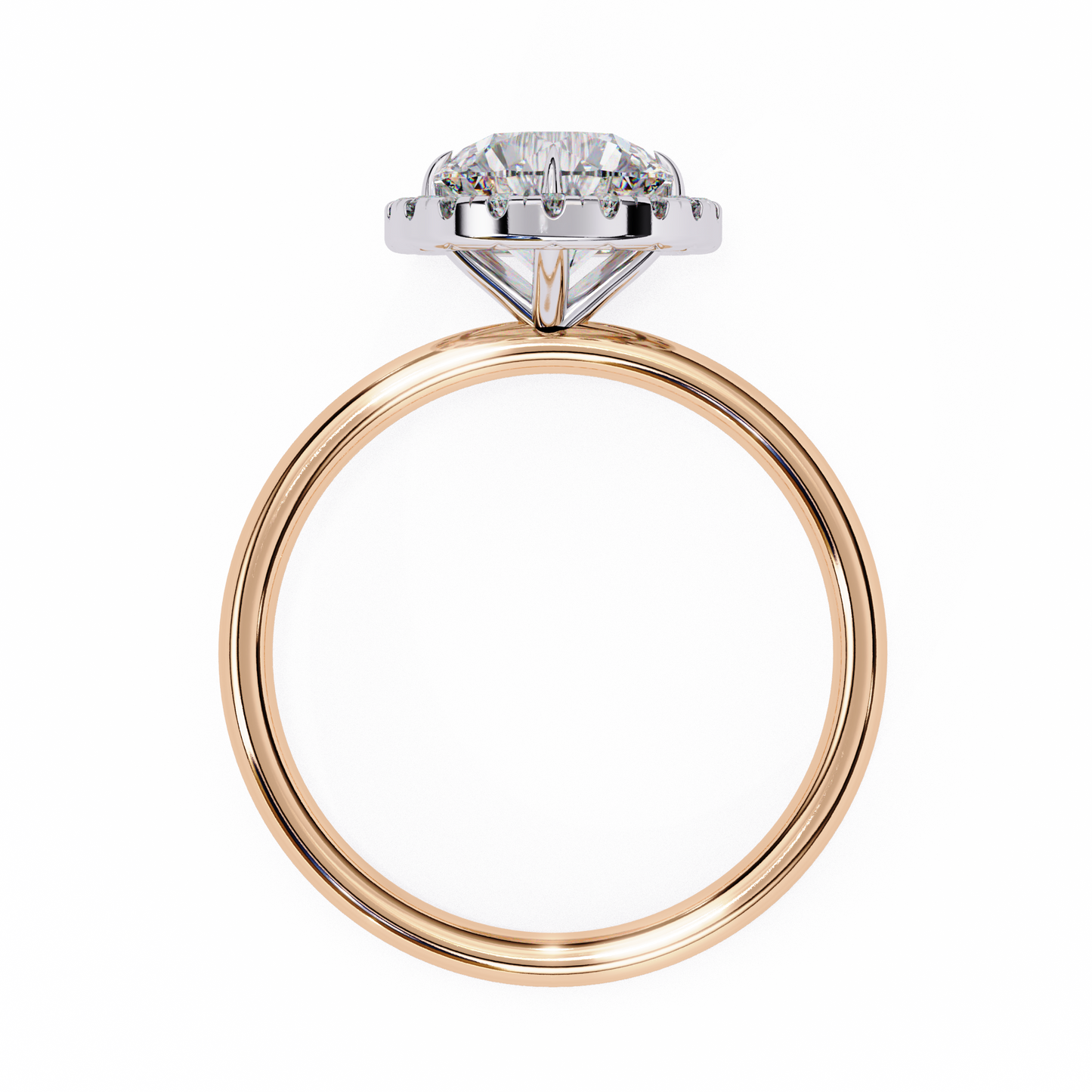 The "Aurelia Halo": (1.68 CTW) Round-Cut Diamond Ring In Solid Gold
