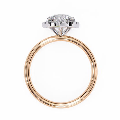 The "Aurelia Halo": (1.68 CTW) Round-Cut Diamond Ring In Solid Gold