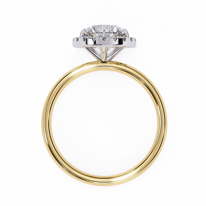 The "Aurelia Halo": (1.68 CTW) Round-Cut Diamond Ring In Solid Gold