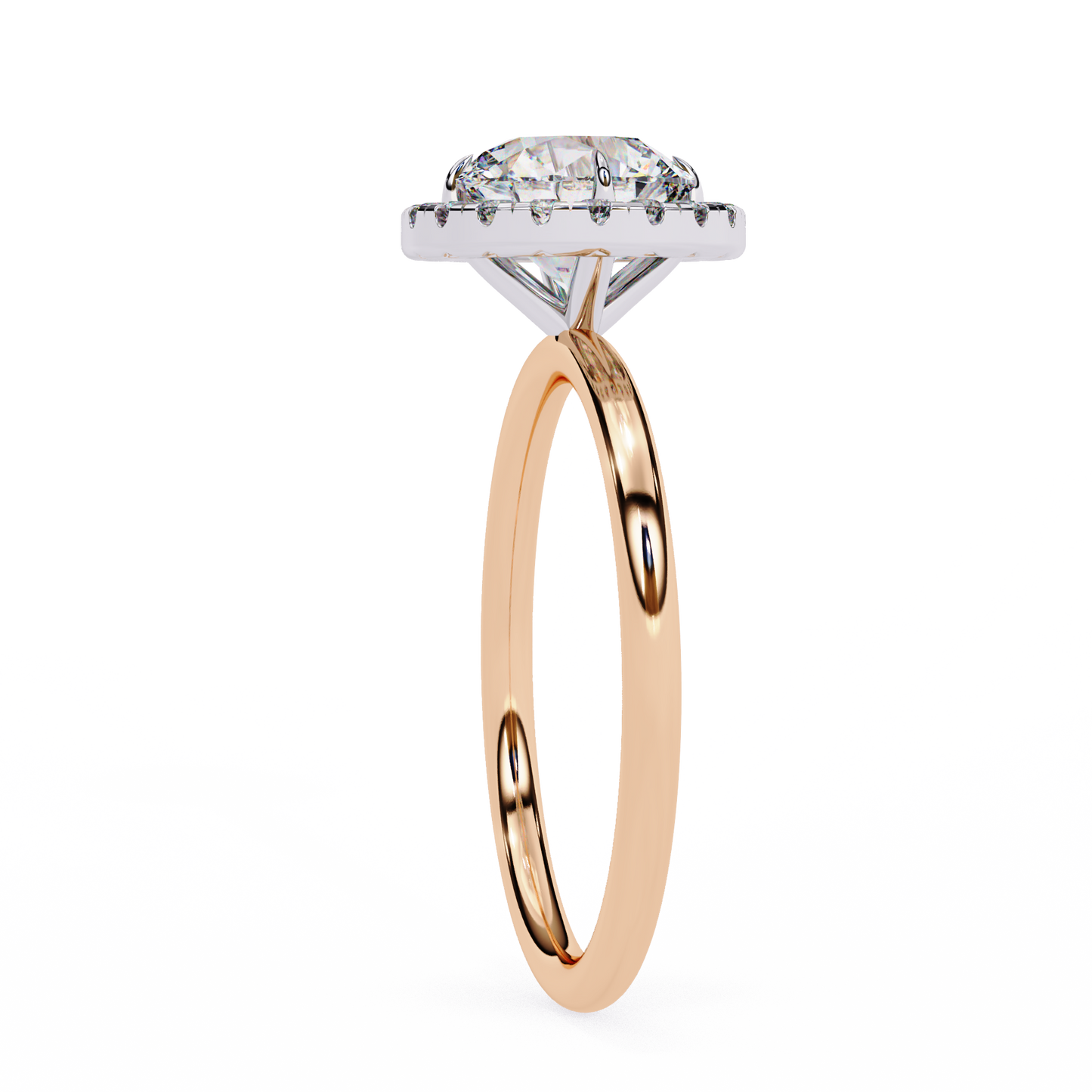 The "Aurelia Halo": (1.68 CTW) Round-Cut Diamond Ring In Solid Gold