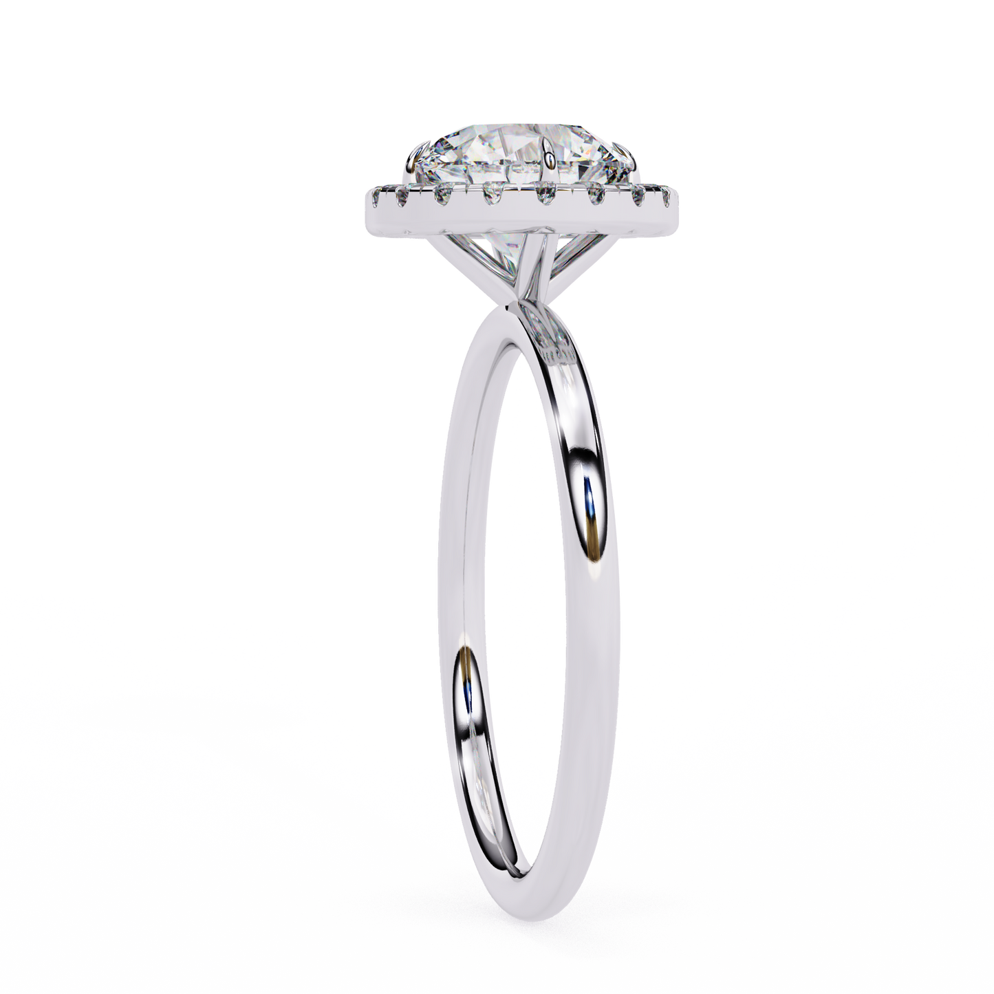 The "Aurelia Halo": (1.68 CTW) Round-Cut Diamond Ring In Solid Gold