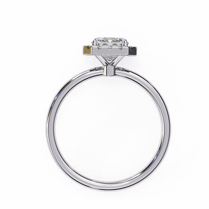 The Prism: (1.96 CTW) Radiant-Cut Halo Engagement Ring in Gold