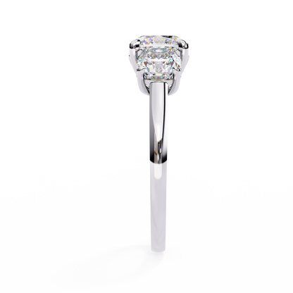"The Trilogy" 3.96 Carat Cushion Cut Diamond Statement Ring