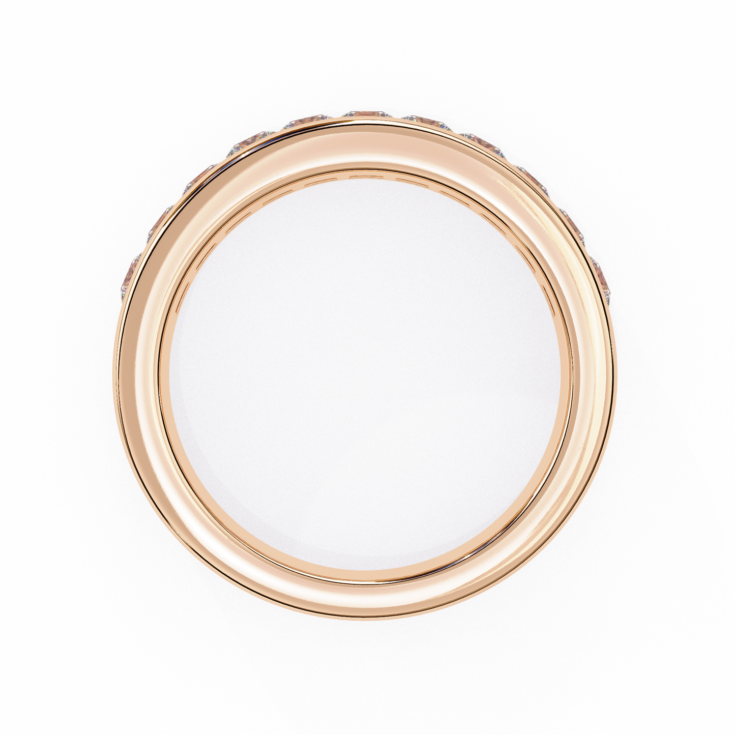 Eternal Radiance Princess-Cut Channel-Set Band In Gold- 1.07 Ct Diamond Ring