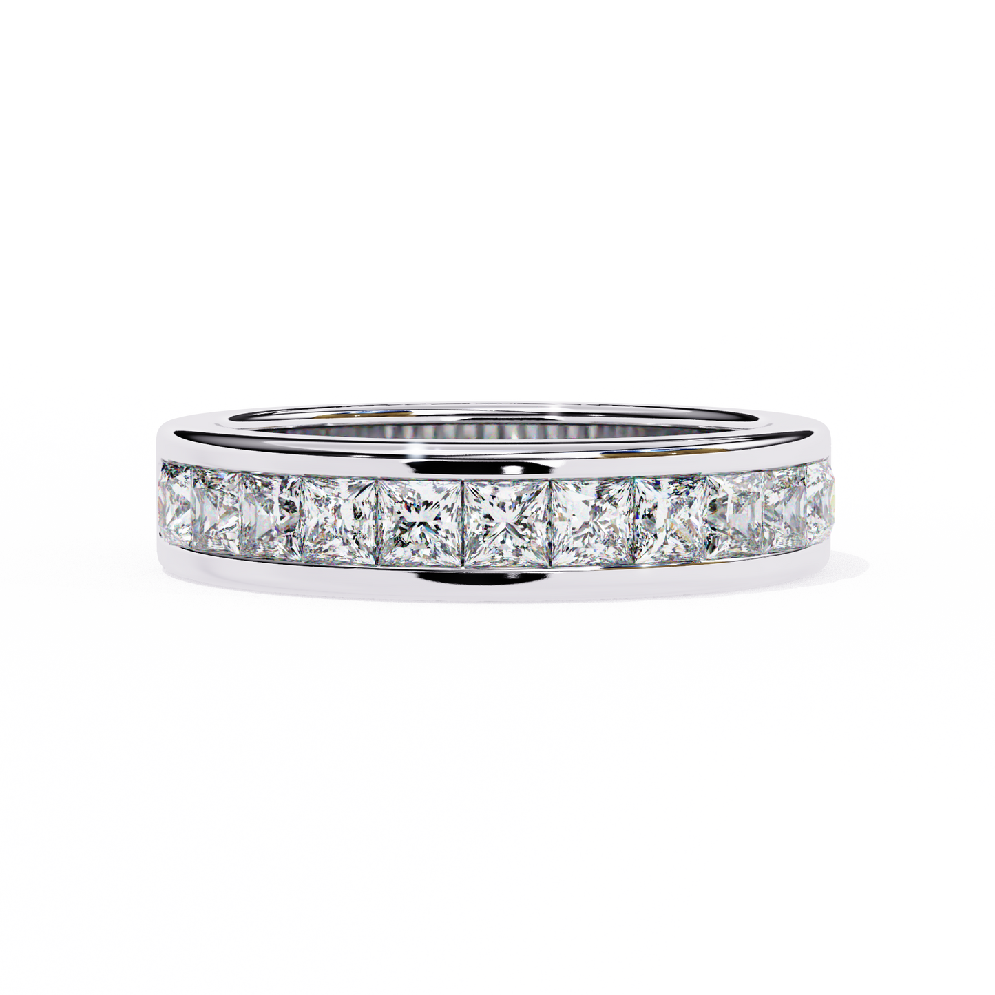 Eternal Radiance Princess-Cut Channel-Set Band In Gold- 1.07 Ct Diamond Ring