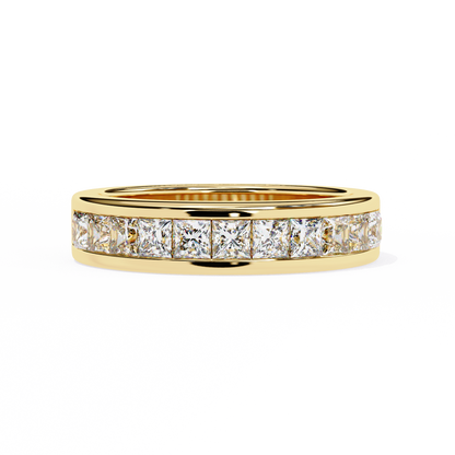 Eternal Radiance Princess-Cut Channel-Set Band In Gold- 1.07 Ct Diamond Ring