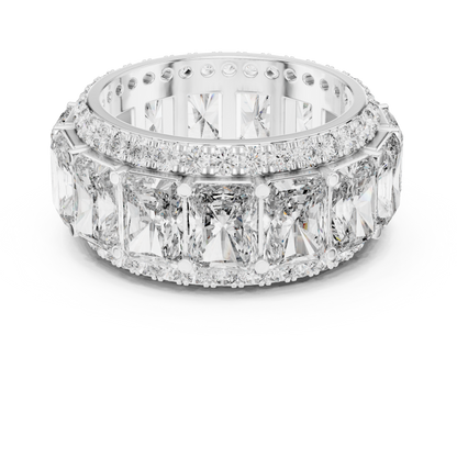 12.51ctw Radiant Cut Diamond Multi-Row Statement Band - Solid Gold