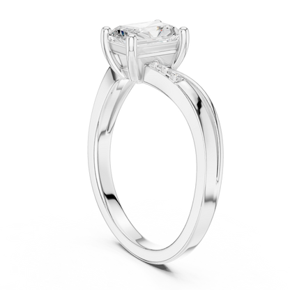 0.80ctw Radiant Cut Split Shank Engagement Ring | Yellow Gold