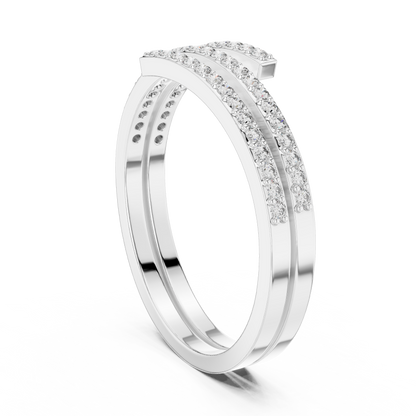 0.26 Carat Diamond Spiral Wrap Coil Ring | Yellow Gold