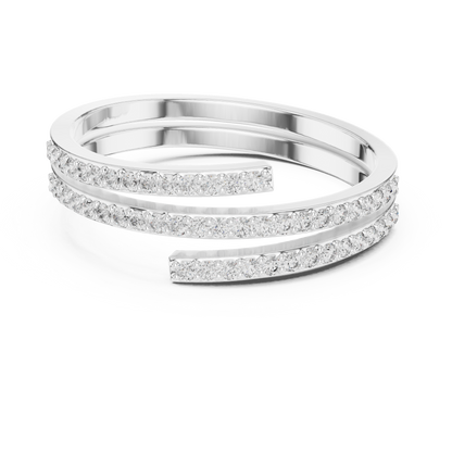 0.26 Carat Diamond Spiral Wrap Coil Ring | Yellow Gold