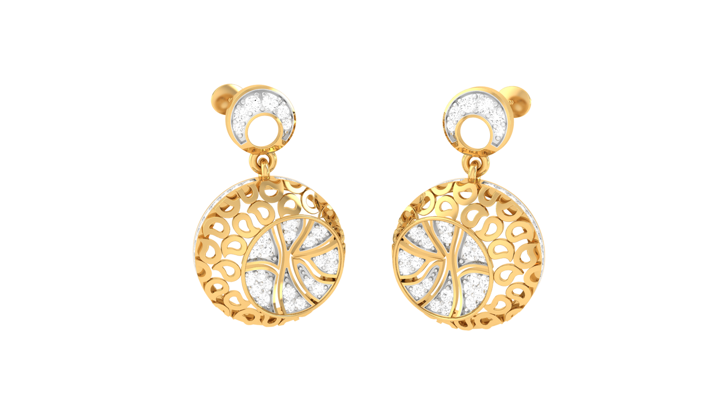 Glam Crush Diamond Drop Earrings - 0.75 Ct