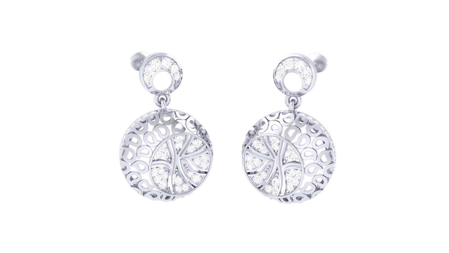 Glam Crush Diamond Drop Earrings - 0.75 Ct