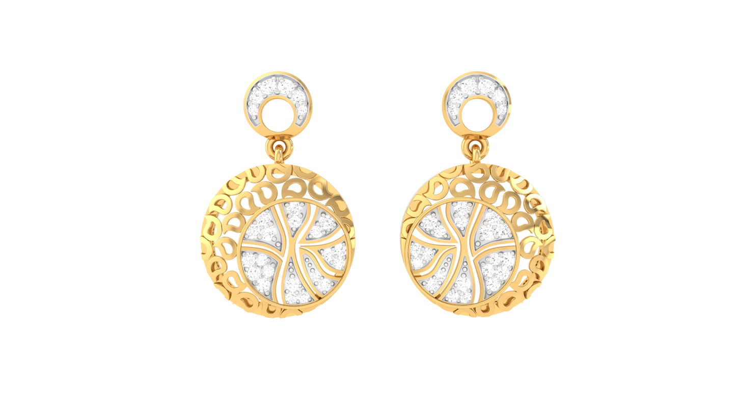 Glam Crush Diamond Drop Earrings - 0.75 Ct
