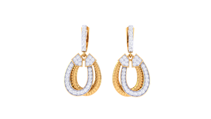 Lumina Hoop Earrings In Gold - 0.45 Ct Diamonds