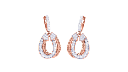 Lumina Hoop Earrings In Gold - 0.45 Ct Diamonds