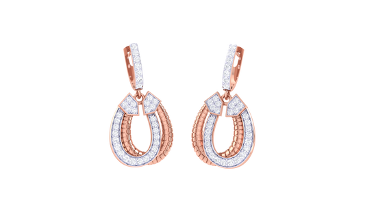 Lumina Hoop Earrings In Gold - 0.45 Ct Diamonds