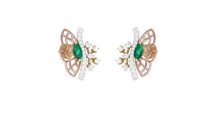 Enchanting Butterflies Diamond Stud Earrings - 0.23 Ct