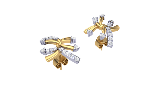 0.17 Ct - Midnight Gaze Diamond Stud Earrings