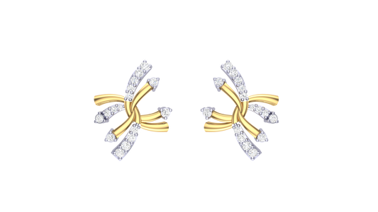 0.17 Ct - Midnight Gaze Diamond Stud Earrings