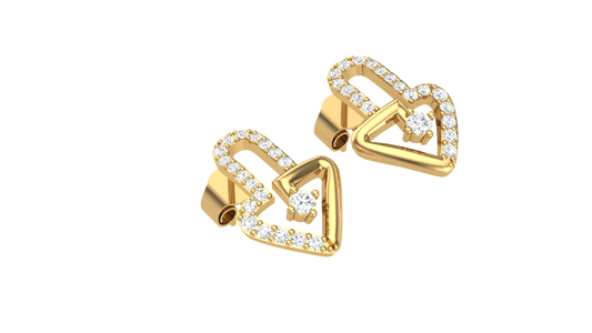 Love Knot Diamond Stud earrings In Gold - 0.25 Ct