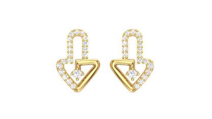Love Knot Diamond Stud earrings In Gold - 0.25 Ct