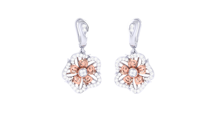 Dewdrop Radiance Diamond Hoop Earrings - 0.56 Ct