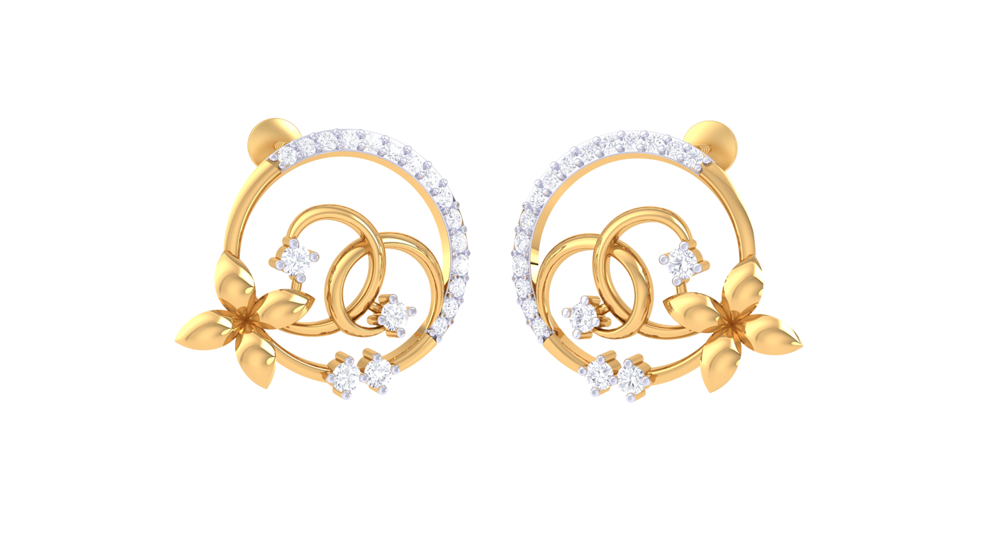 Timeless Twist Diamond Stud Earrings - 0.39 Ct