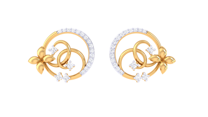 Timeless Twist Diamond Stud Earrings - 0.39 Ct