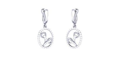Luxury Teardrop Hoop Earrings In Gold - 0.54 Ct Round Cut Diamonds With Subtal Luxury