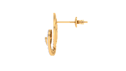 Floral Frost Diamond Stud Earrings - 0.31 Ct